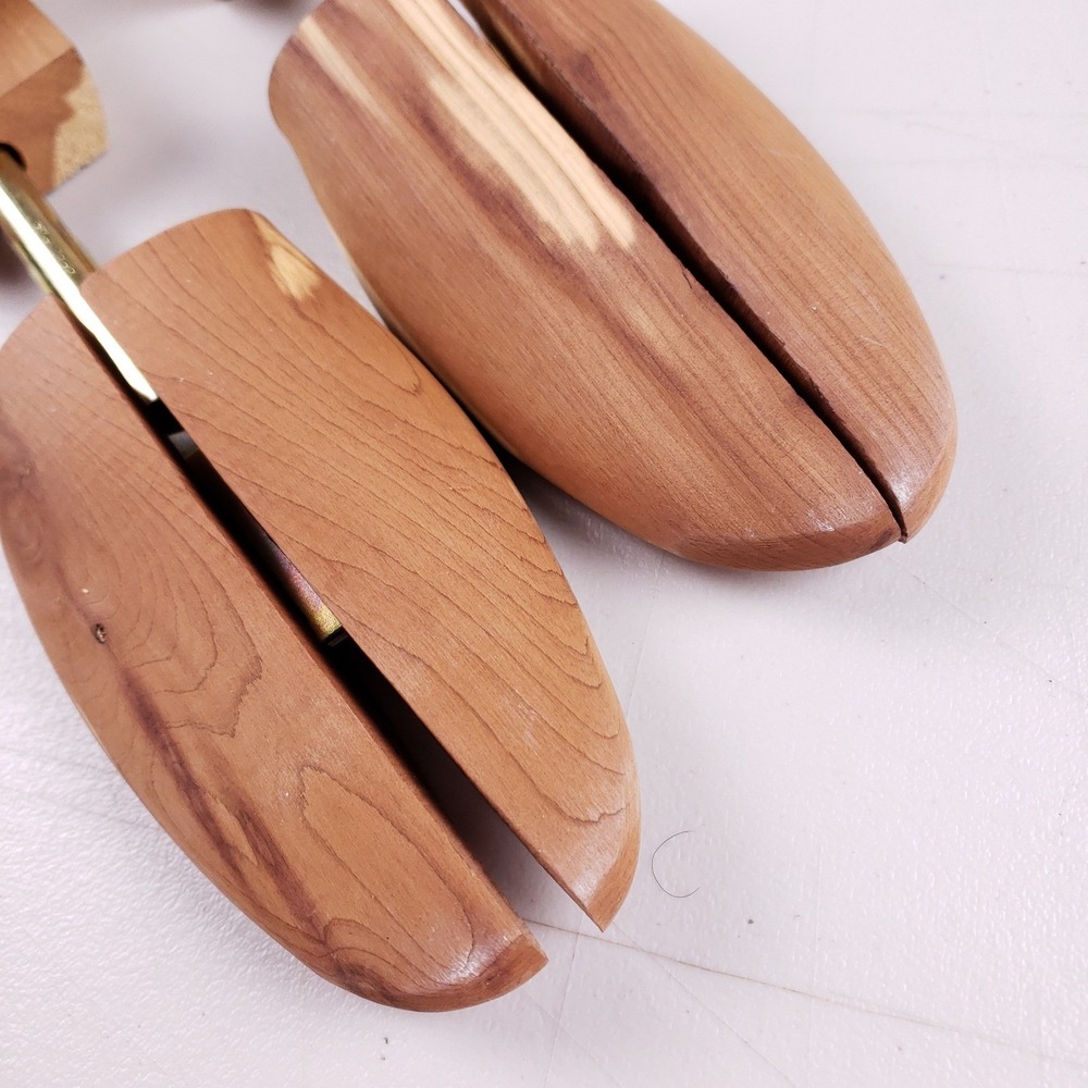 Nordstrom Cedar Wood Shoe Trees Men Split Toe Made in USA Aromatic Shoe Care - Picture 5 of 8